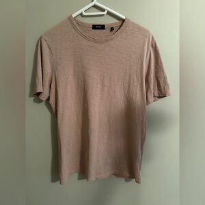 Theory Men's Beige Short Sleeve Tee